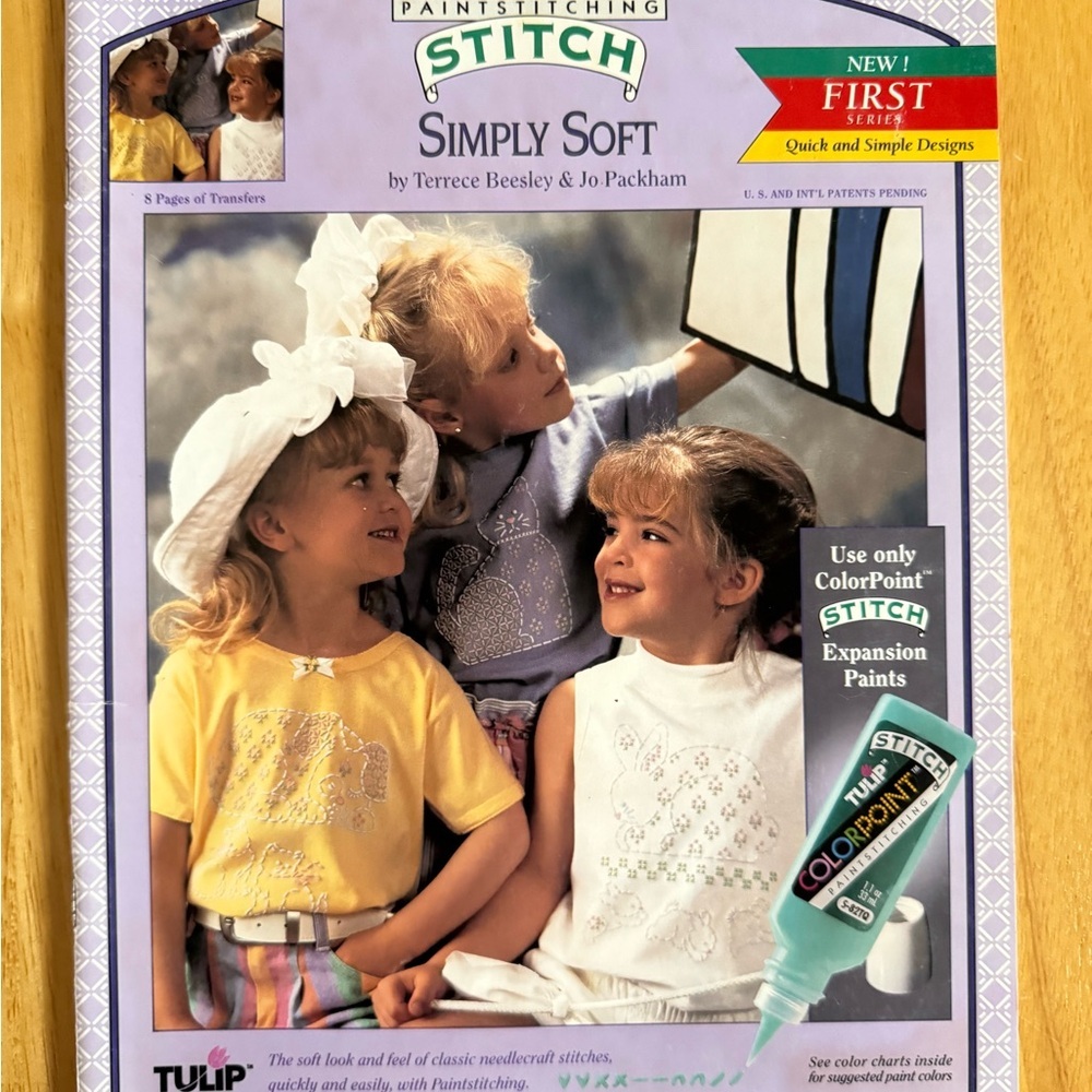 Tulip Simply Soft Paintstitching Transfers Vintage 1993